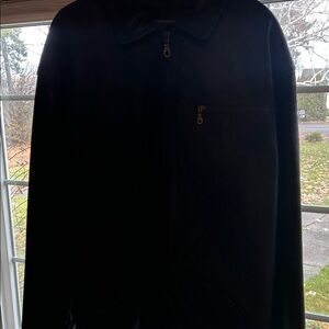 Men's Black leather jacket